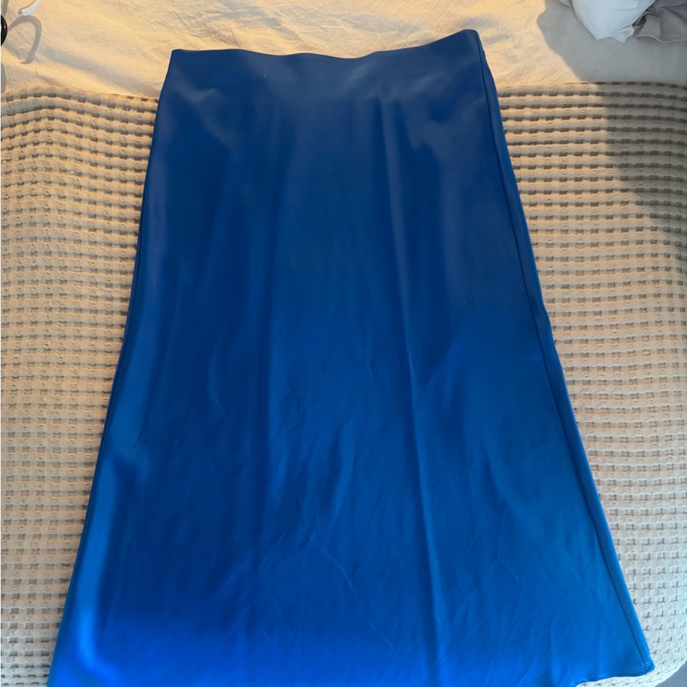 Rachel Zoe Vibrant Blue Midi Skirt